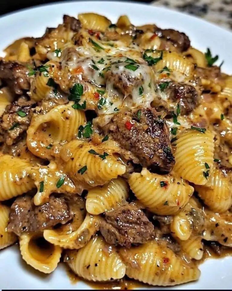 Garlic Butter Steak Bites with Creamy Parmesan Shells: Comfort Food with a Gourmet Twist
