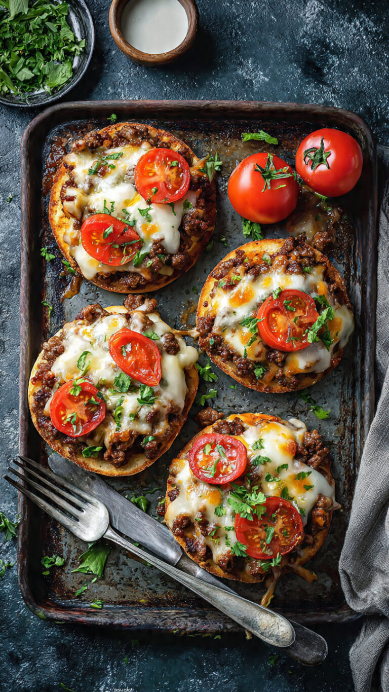 Cheesy Mini Pizza Burgers That Everyone Will Love
