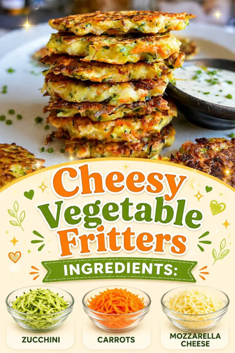 Cheesy Vegetable Fritters