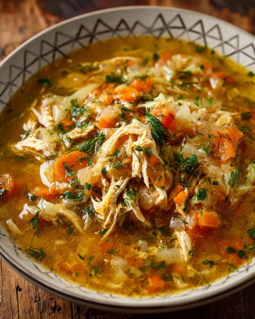 Savory Chicken and Cabbage Soup for Cozy Family Dinners