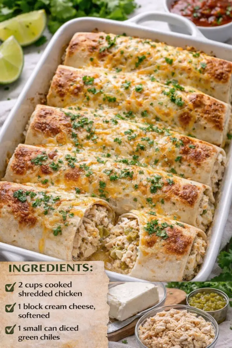 Chicken Cream Cheese Baked Burritos: The Ultimate Comfort Food Dinner