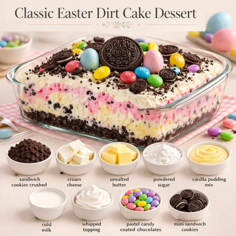 Classic Easter Dirt Cake Dessert: A Fun and Creamy No-Bake Holiday Treat