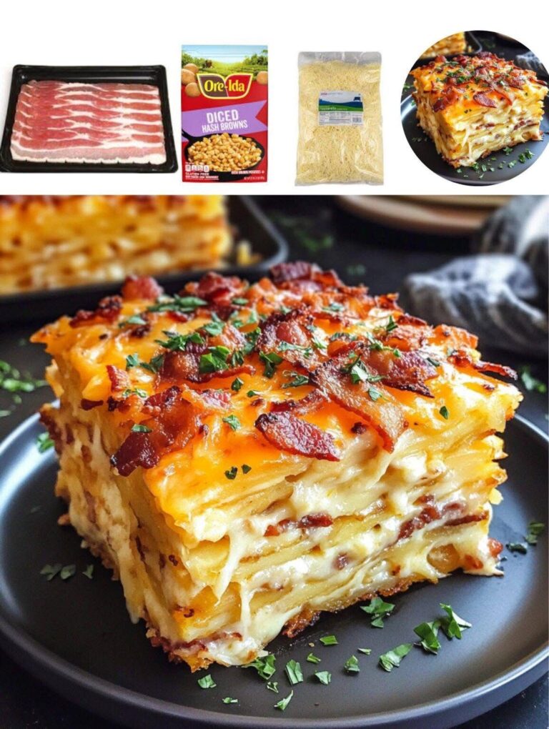 Cheesy Bacon Hashbrown Breakfast: Ultimate Comfort Morning Casserole