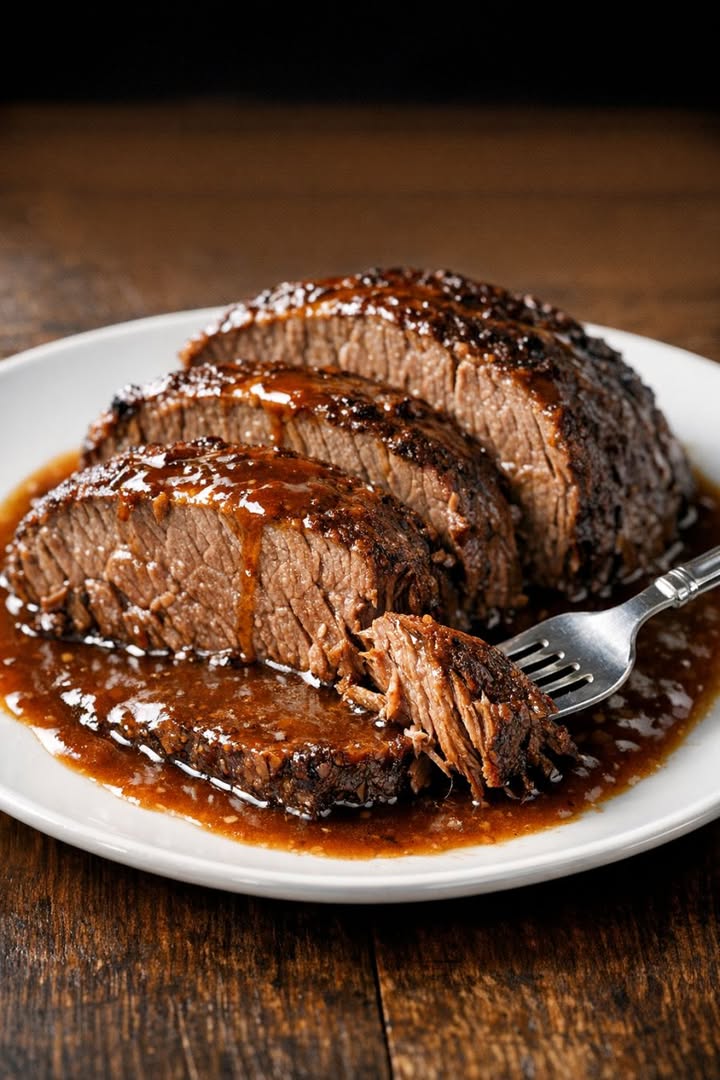 4 Ingredient Slow Cooker Smothered Beef That Tastes Better Than Steakhouse Dinner