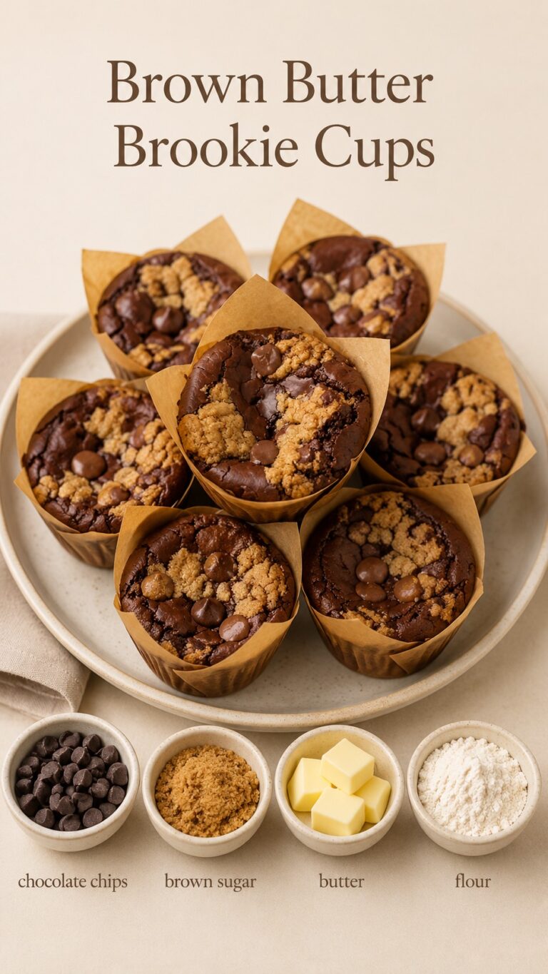 Brown Butter Brookie Cups That Combine Cookies and Brownies Perfectly