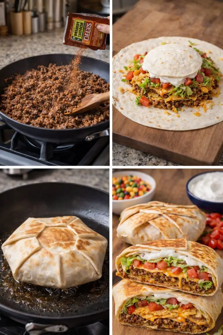 Copycat Taco Bell Crunchwrap Supreme