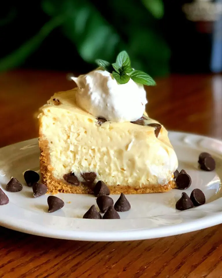 Baileys Chocolate Chip Cheesecake