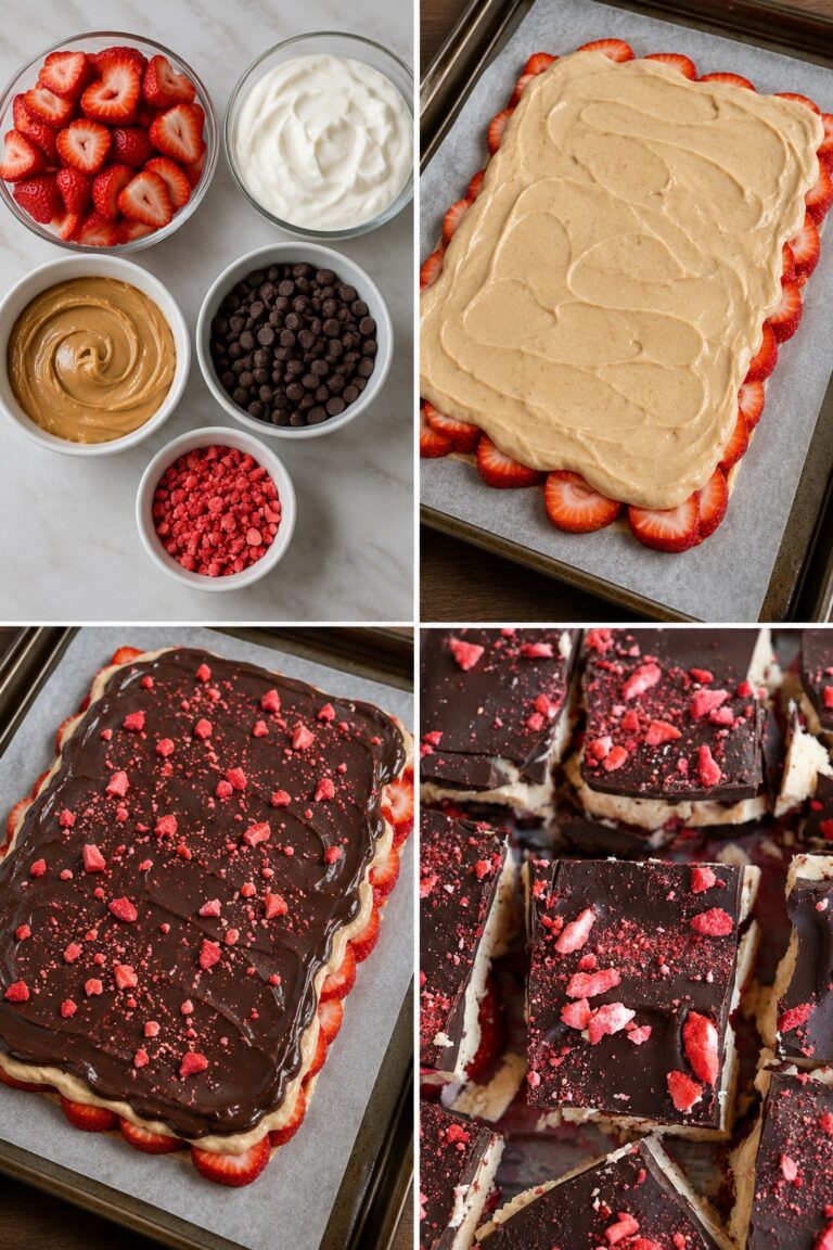 Strawberry Peanut Butter Yogurt Bark