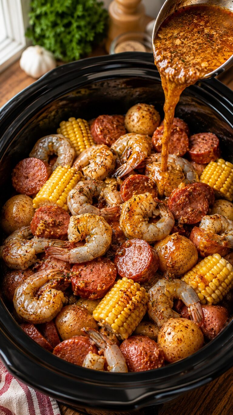 Crockpot Cajun Shrimp Boil