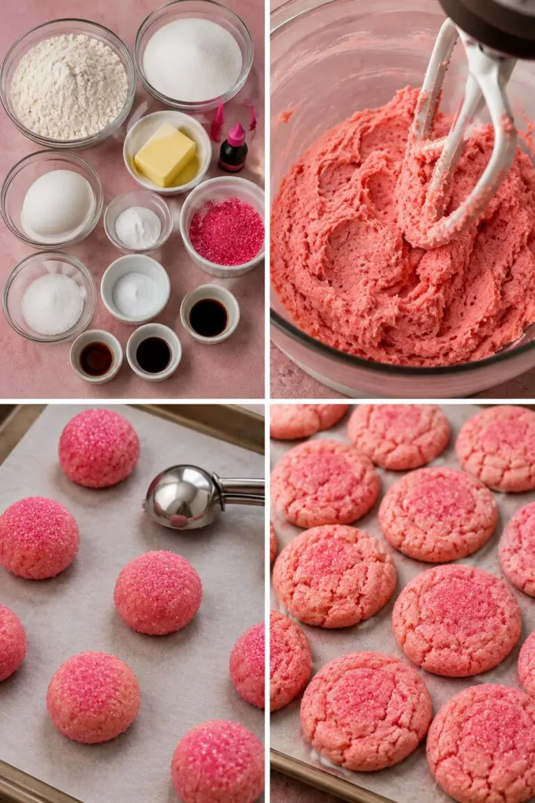 Pink Sugar Cookies That Stay Soft and Chewy