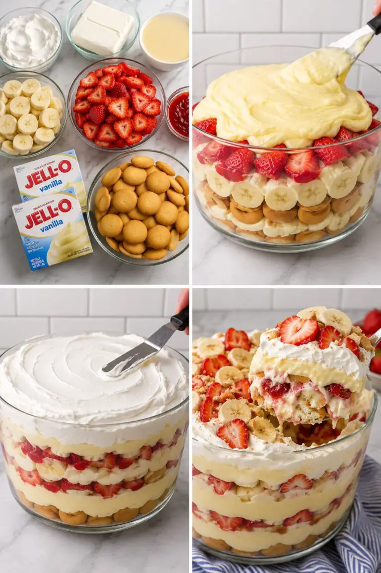 Strawberry Banana Pudding Trifle