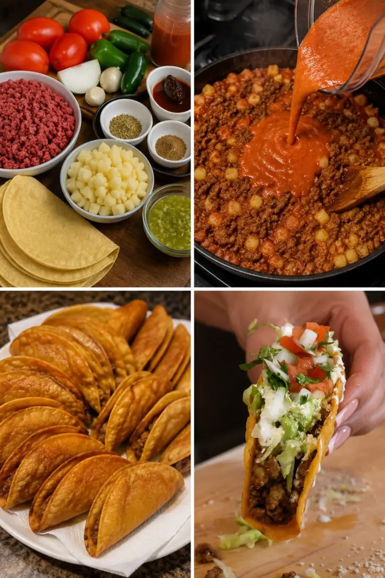 Tacos Dorados de Picadillo