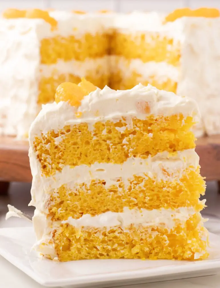 Mandarin Orange Cake Recipe with Pineapple Pudding Frosting