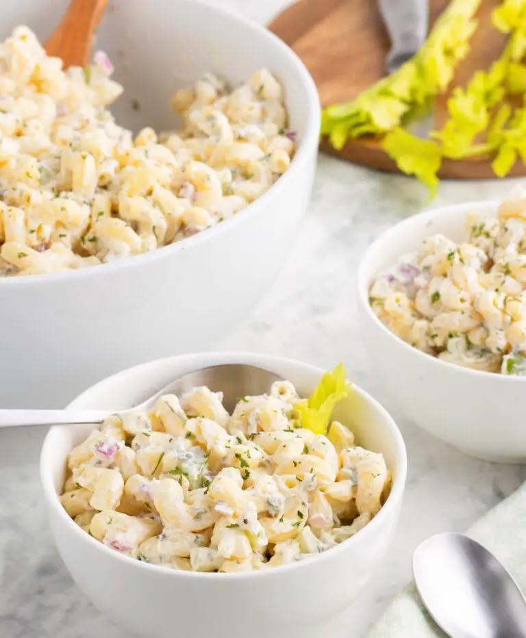 The BEST Creamy Macaroni Salad Recipe with Big Flavor in Every Bite