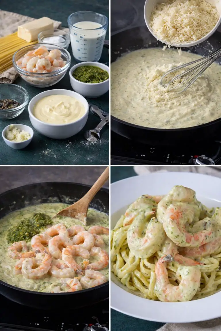 Creamy Pesto Shrimp Pasta: A Rich and Easy Family Dinner