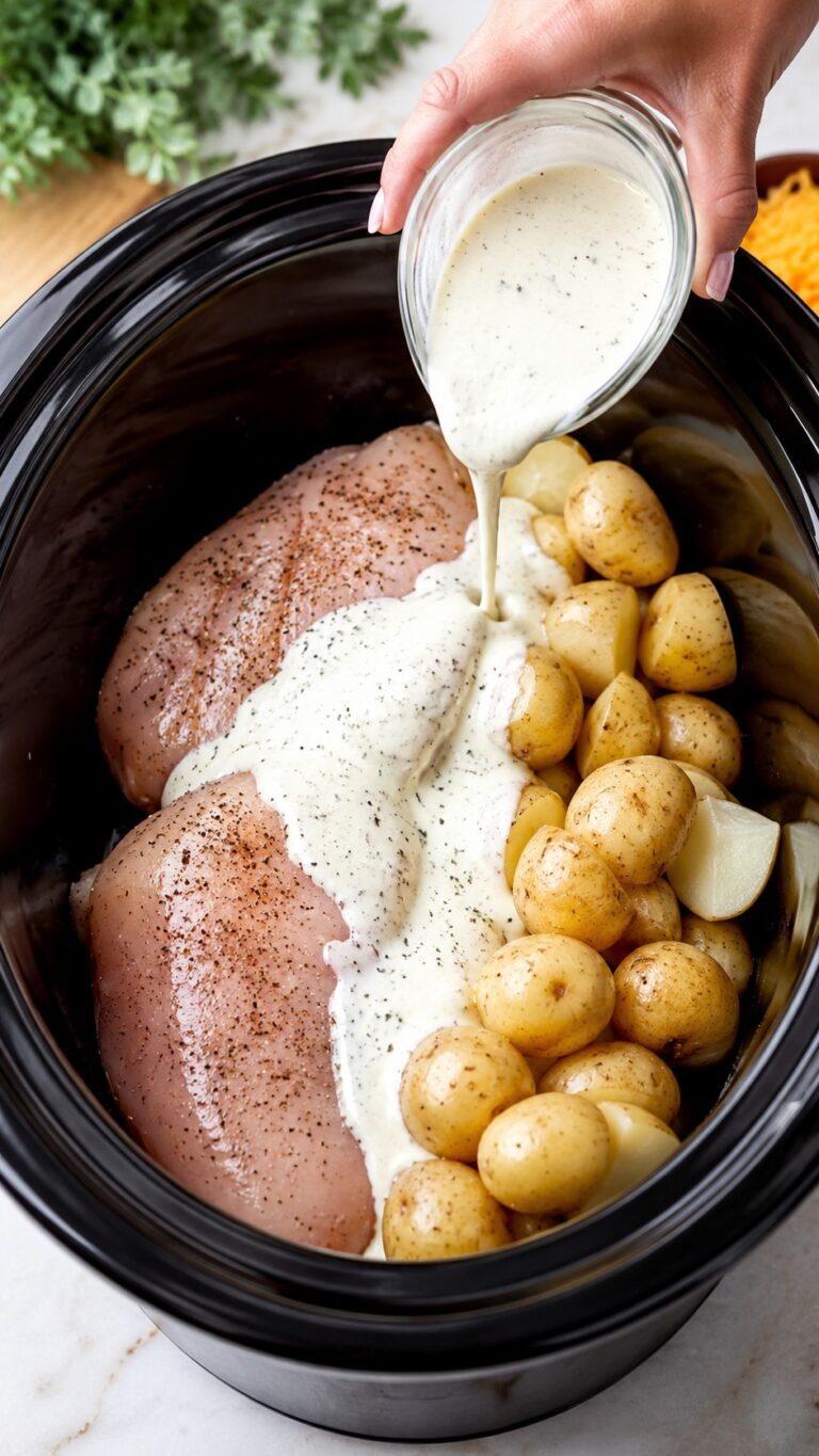 Slow Cooker Ranch Chicken and Potatoes