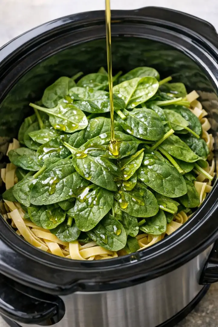 Crockpot Spinach Pasta Recipe That Makes Dinner Easy