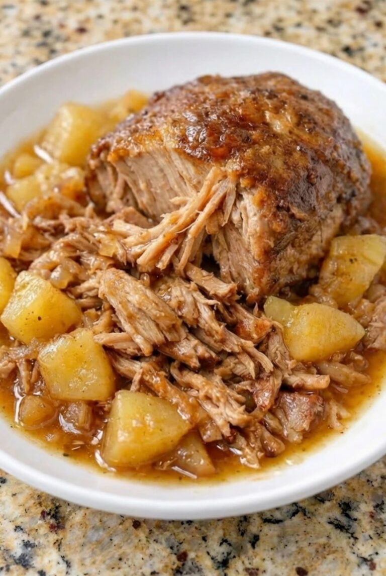 Slow Cooker Apple Cider Pork Roast