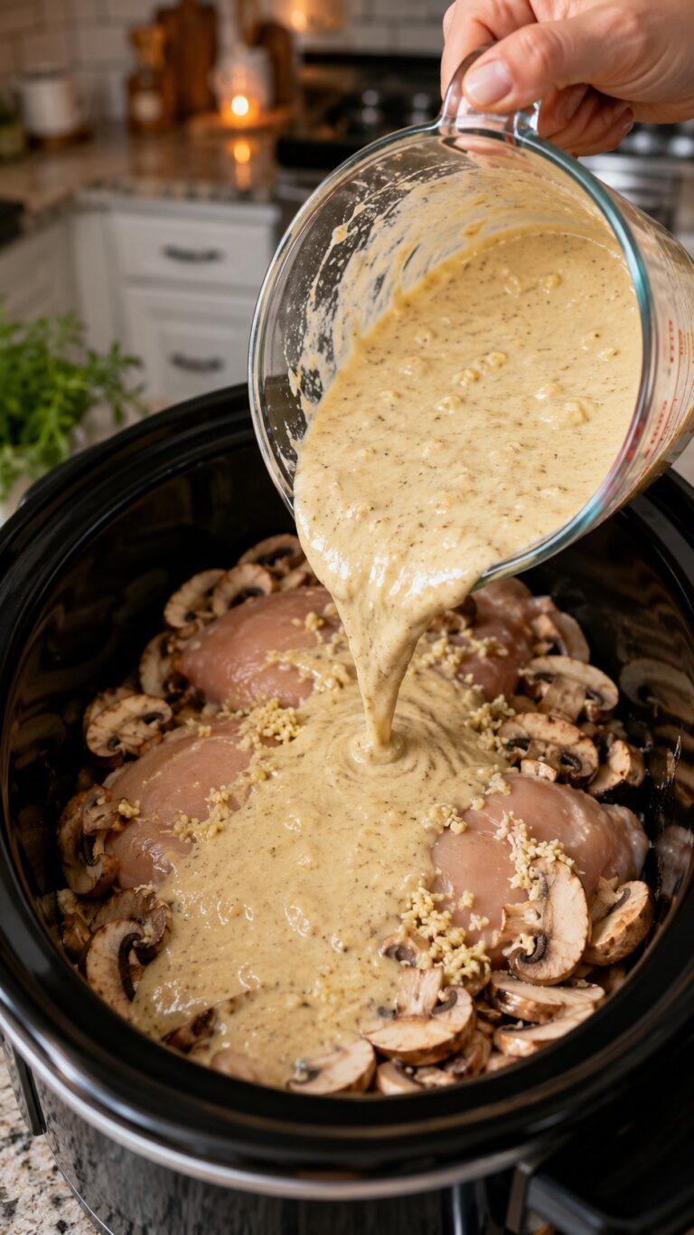 Creamy Garlic Mushroom Chicken Recipe