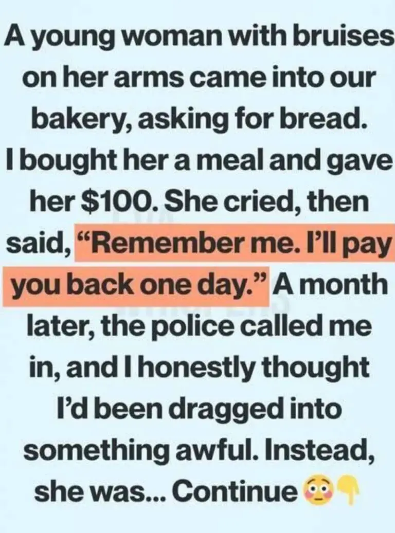 A Young Woman With Bruises Asked for Bread — One Month Later, the Police Called Me