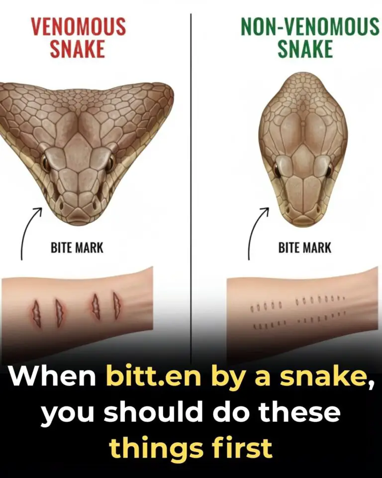 When Bitten by a Snake, You Should Do These Things First