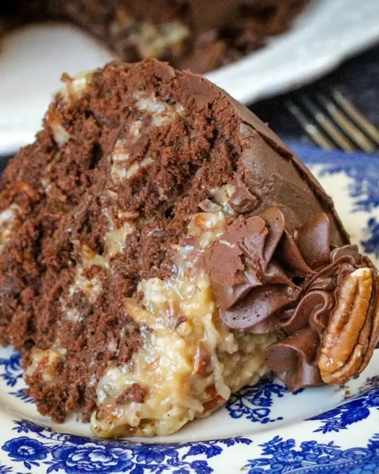 Daddy’s Birthday Cake – German Chocolate Cake With Coconut Pecan Filling