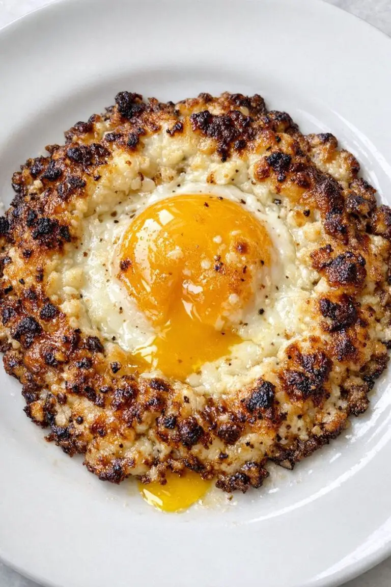 Low Carb 2-Ingredient Feta Fried Eggs: Crispy, Salty, and Shockingly Good
