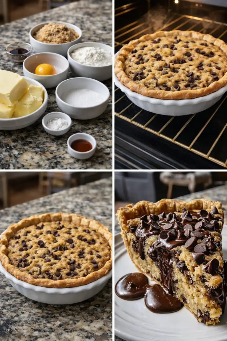 Chocolate Chip Cookie Pie That Stays Gooey and Rich