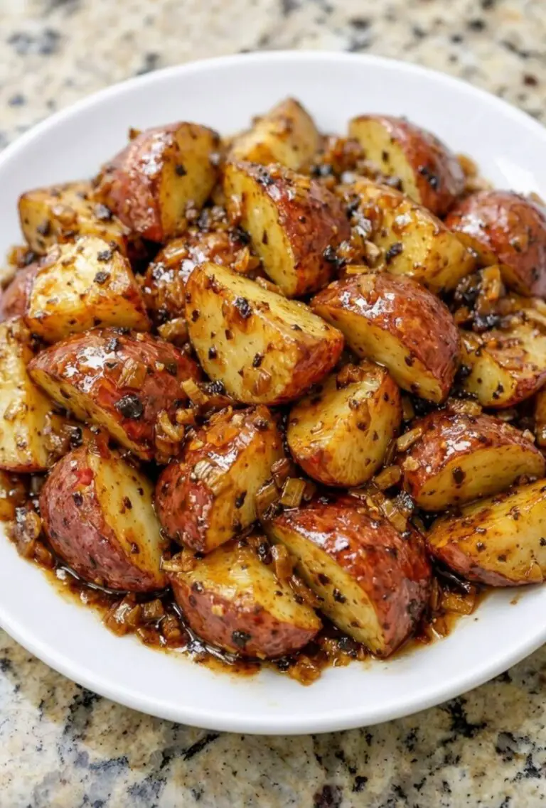 Slow Cooker Onion Butter Potatoes – The Easiest Buttery Potato Side Dish
