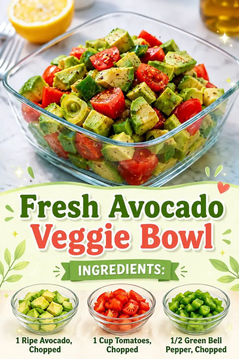 Fresh Avocado Veggie Bowl Recipe for a Quick Healthy Meal