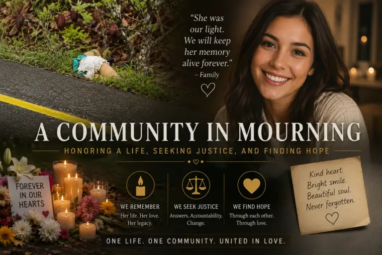 A Community in Mourning: Honoring a Life, Seeking Justice, and Finding Hope