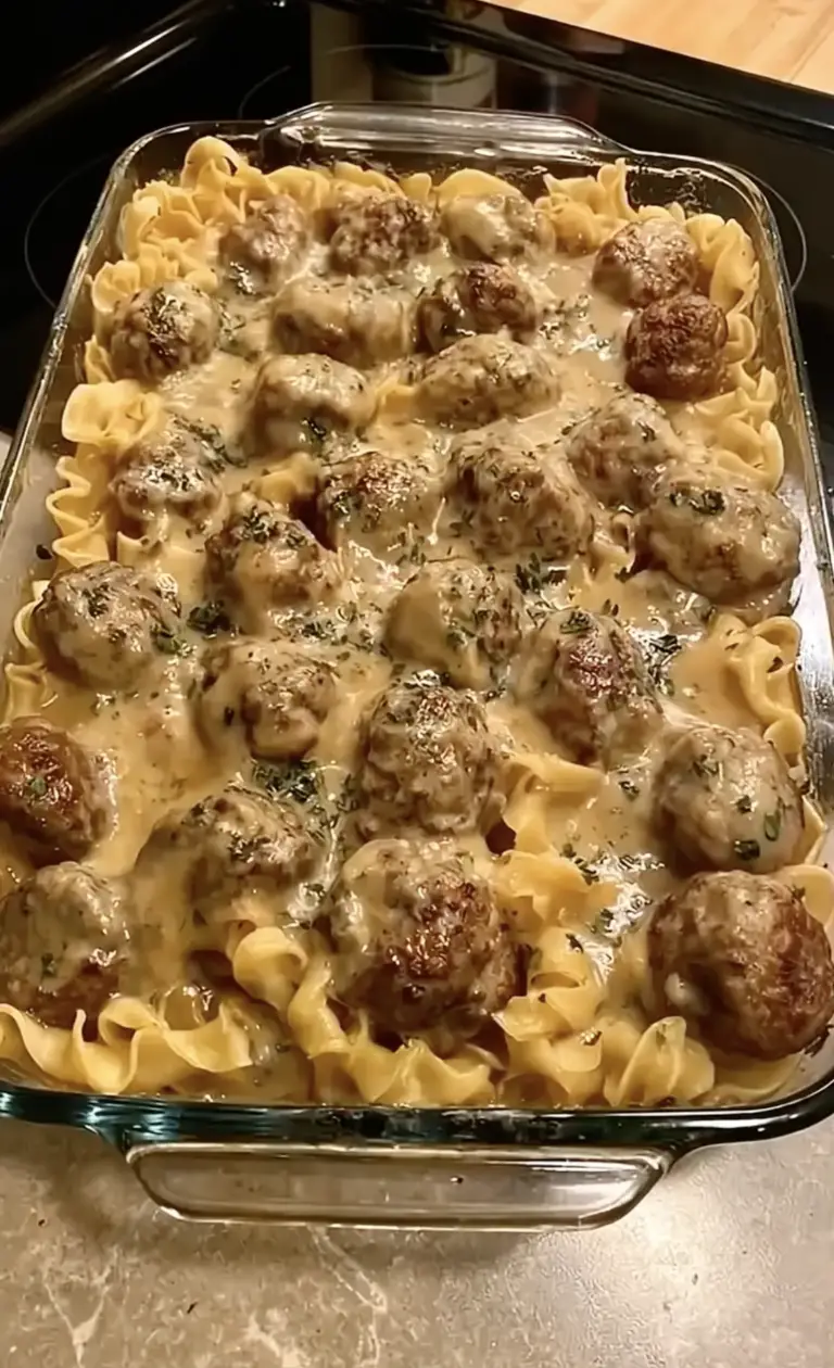 Creamy Swedish Meatball Pasta Bake: Rich Comfort Food Family Dinner