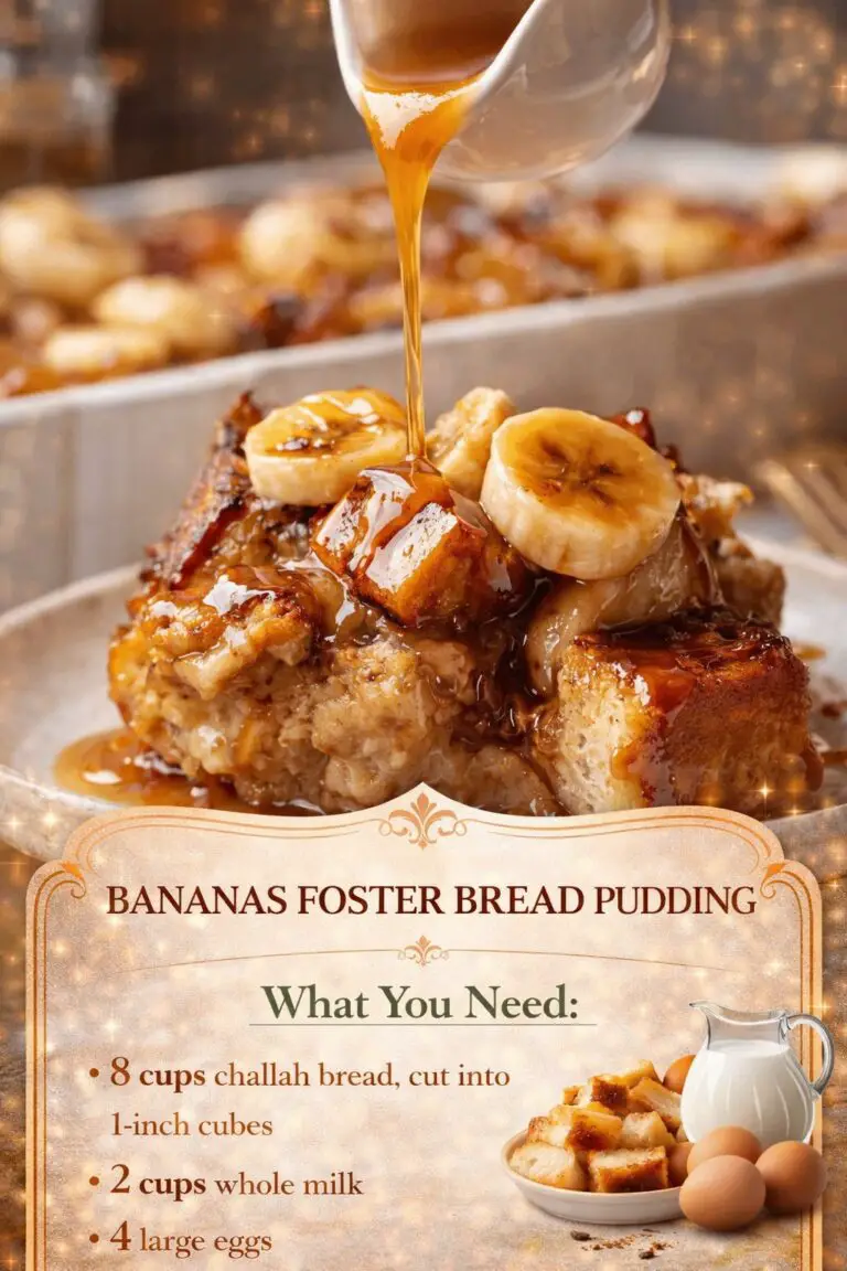 Bananas Foster Bread Pudding: A Rich and Comforting Dessert Everyone Loves