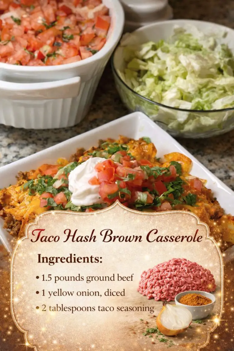 Taco Hash Brown Casserole: The Ultimate Family-Friendly Comfort Dinner