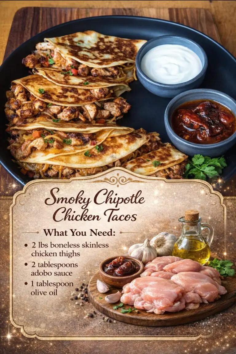 Smoky Chipotle Chicken Tacos – Easy, Flavor-Packed Weeknight Favorite