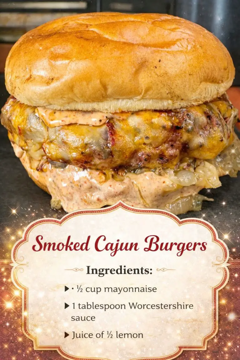 Smoked Cajun Burgers