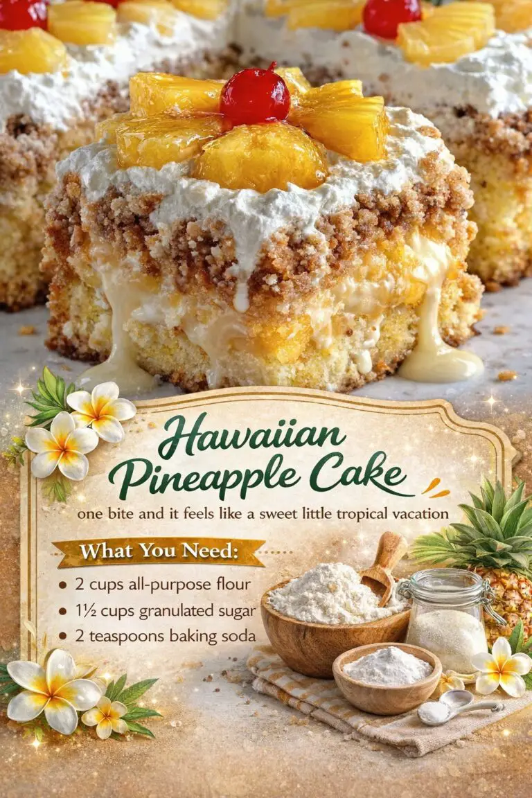 Hawaiian Pineapple Cake – Moist Tropical Dessert Everyone Loves