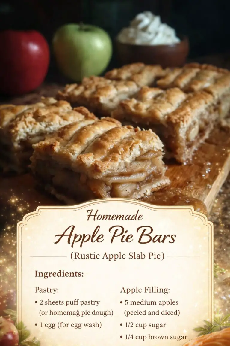 Apple Pie Bars: Easy Homemade Dessert with Buttery Layers and Sweet Apple Filling