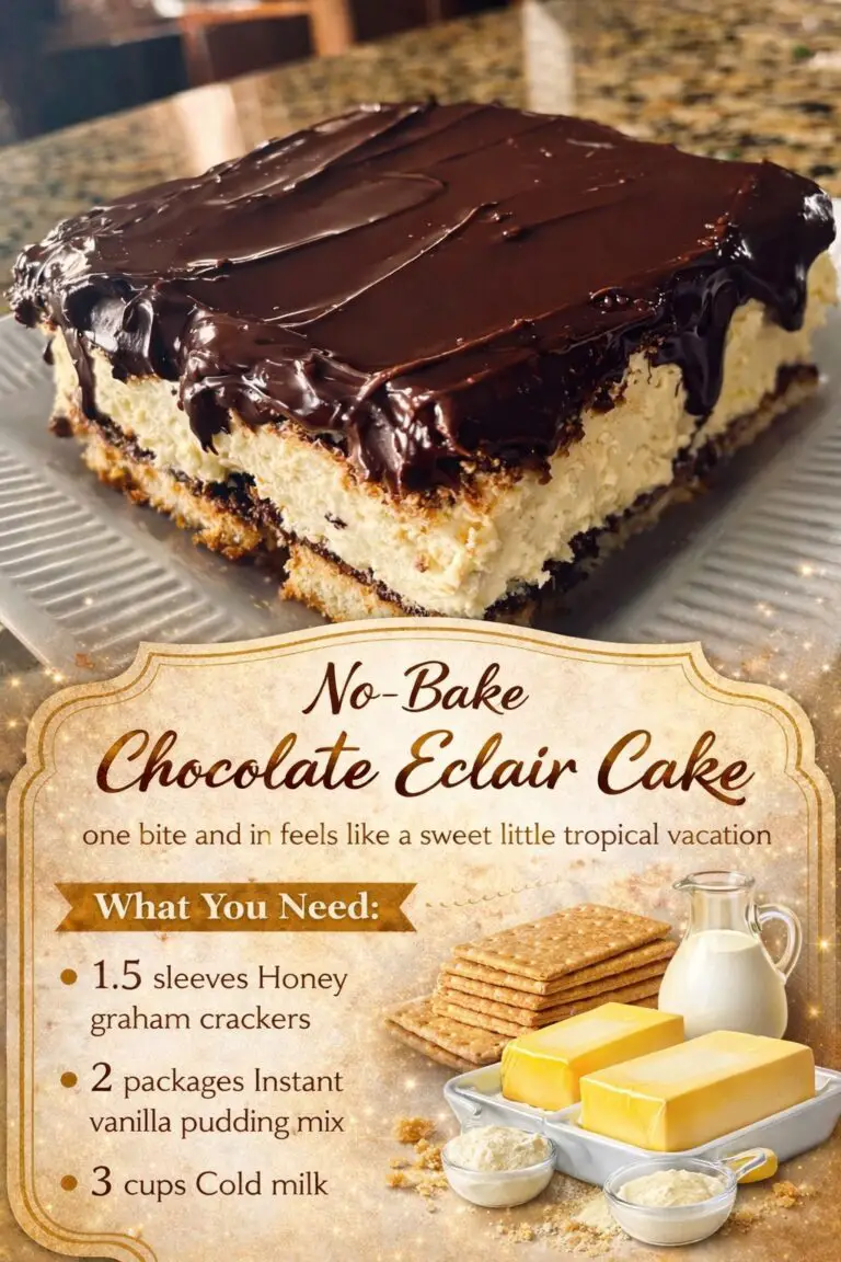 No Bake Chocolate Eclair Cake Recipe That Everyone Loves