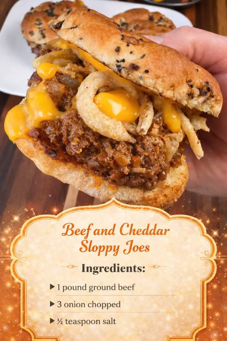Beef and Cheddar Sloppy Joes – Easy Homemade Comfort Food