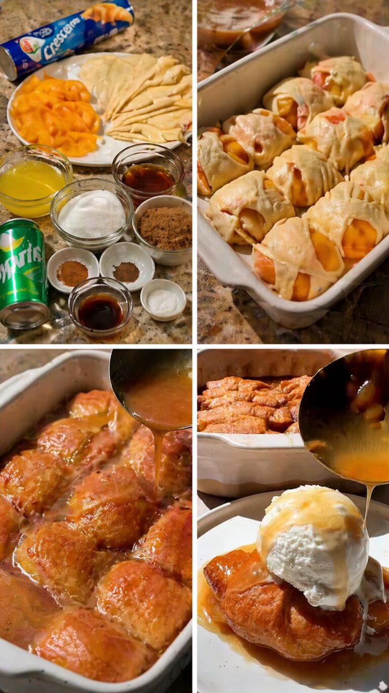 Peach Dumplings – Easy Southern-Style Dessert with Crescent Roll Dough
