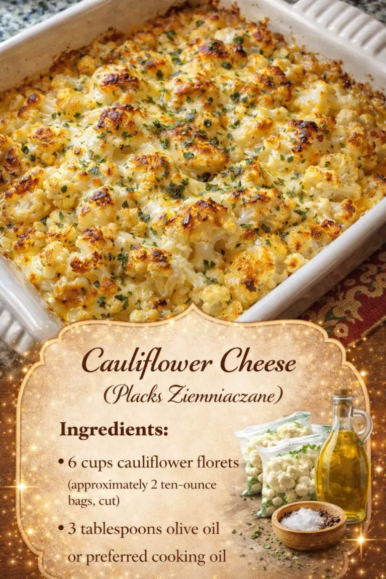 Cauliflower Cheese – Creamy, Cheesy, Comforting Family Favorite