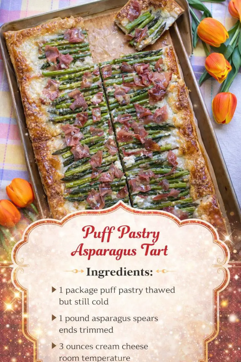 Puff Pastry Asparagus Tart Recipe for an Elegant and Easy Brunch