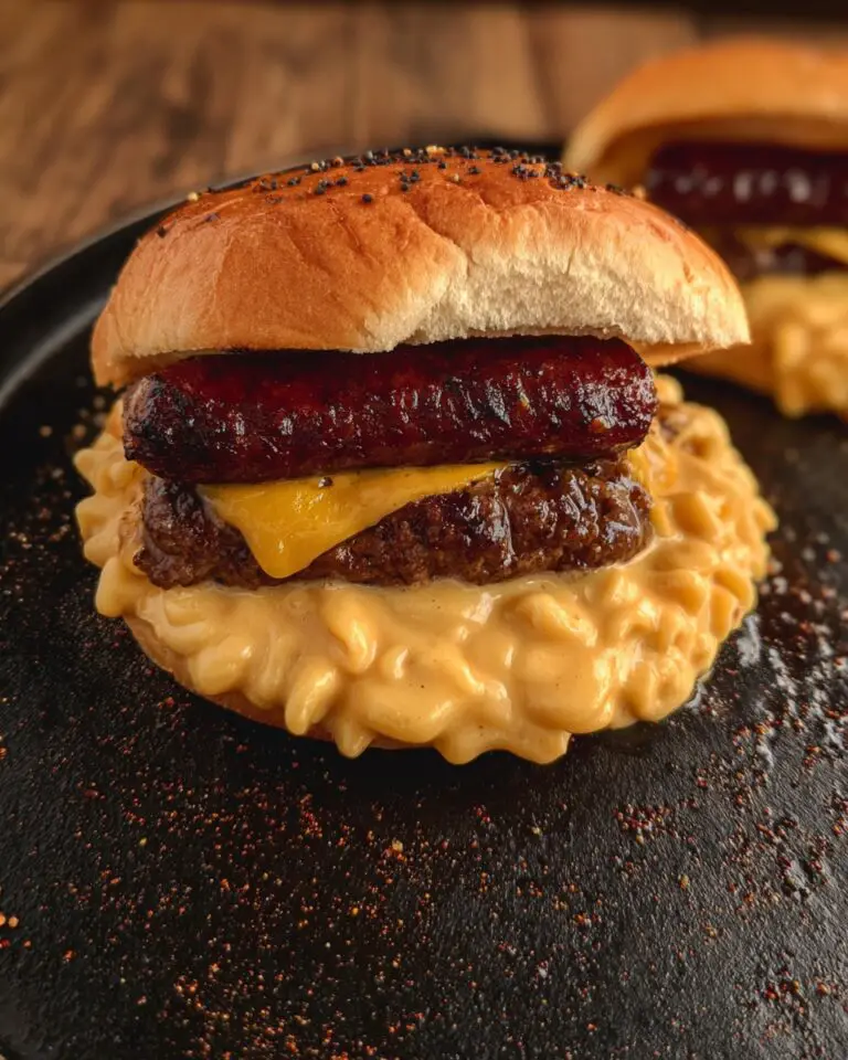 Mac and Cheese Brat Burger