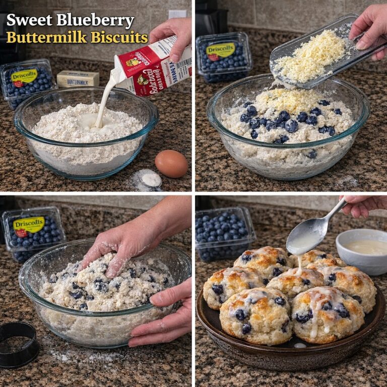 Sweet Blueberry Buttermilk Biscuits