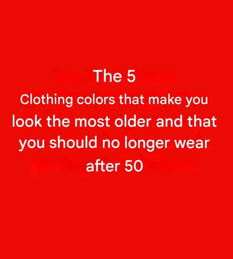 5 Colors You Should Avoid After Age 50 and What to Wear Instead