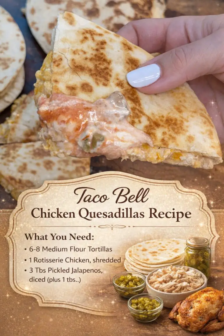 Taco Bell Chicken Quesadillas Recipe: Creamy, Cheesy, and Easy to Make at Home