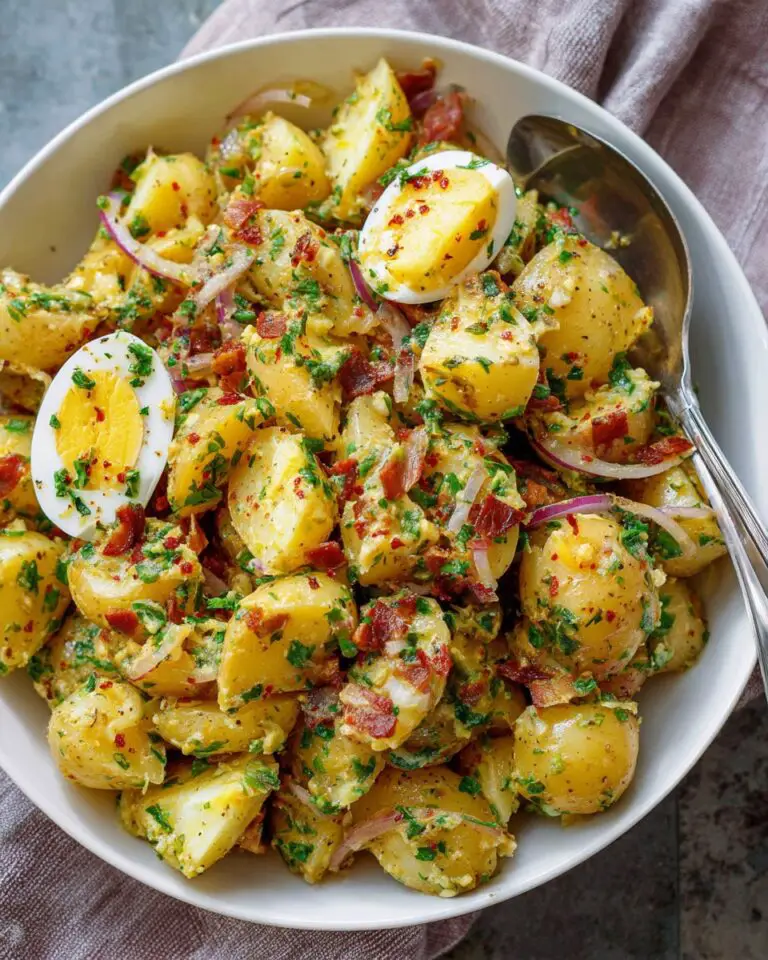 Potato Salad with Bacon and Eggs – The Ultimate Creamy Side Dish
