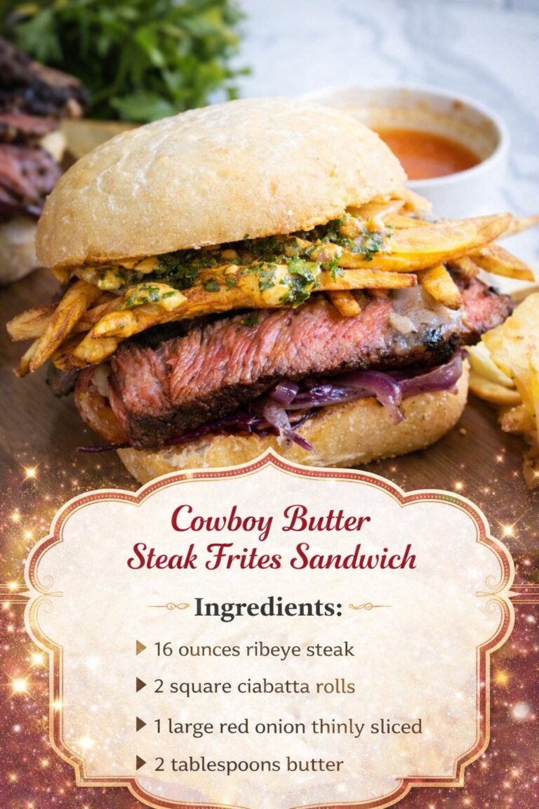 Cowboy Butter Steak Frites Sandwich