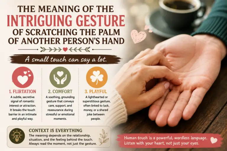 The Meaning of the Intriguing Gesture of Scratching the Palm of Another Person’s Hand
